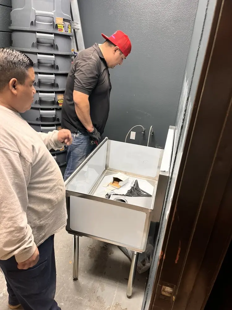 Commercial plumbing and sink installation in Gildersleeve